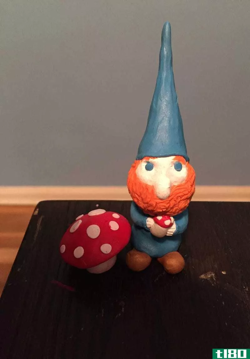 A gnome and his trusted mushroom. Photo by Olga Ok**an/tl80