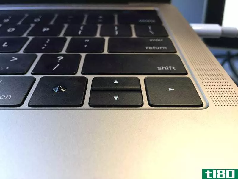 My tactile bump on my MacBook’s left arrow key.