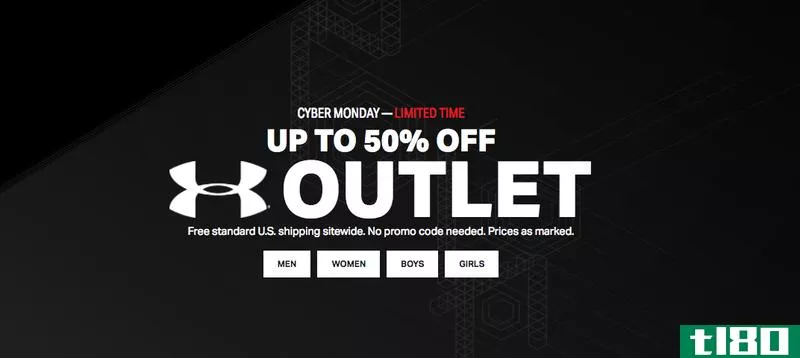 Up to 50% Under Armour Outlet styles