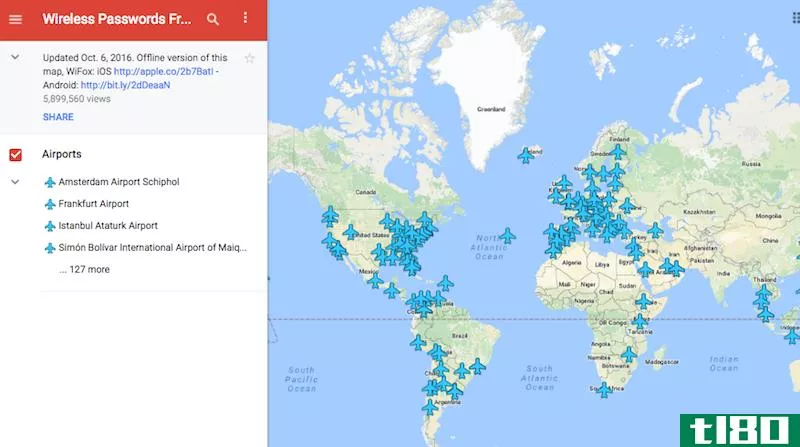 使用此交互式地图查找免费的机场wi-fi