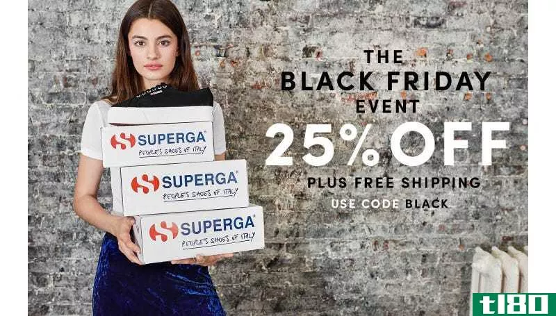 25% off select styles plus free shipping with code BLACK