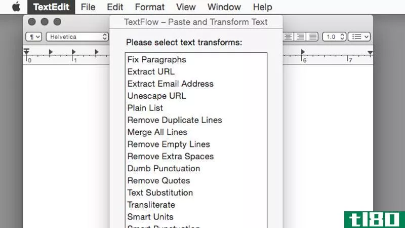 textflow为osx添加了大量的文本格式选项