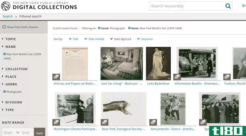 访问纽约公共图书馆数字数据库中的大量书籍、照片和视频