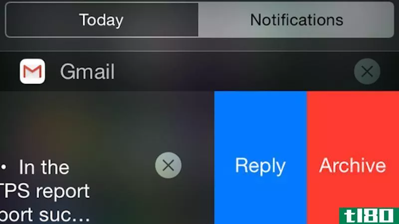 Illustration for article titled Gmail for iOS Gets Reply and Archive Acti*** from Notification Center