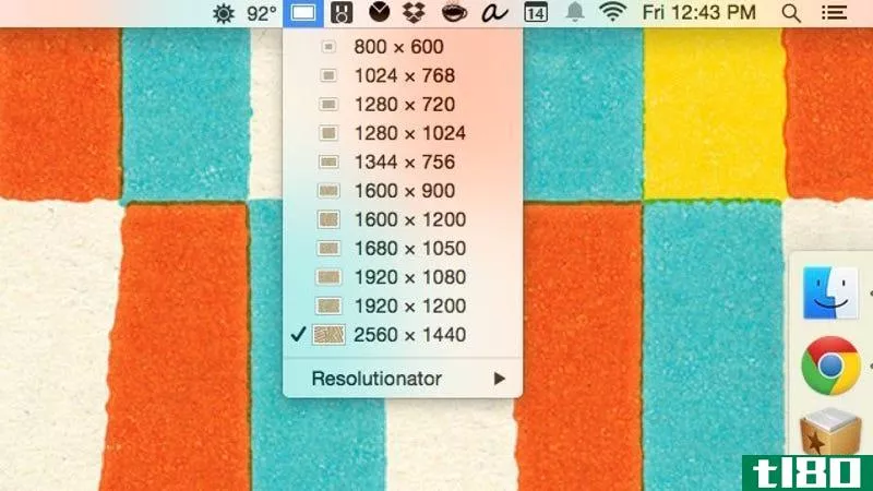 Illustration for article titled Resolutionator for Mac Swaps Between Display Resoluti*** with a Shortcut