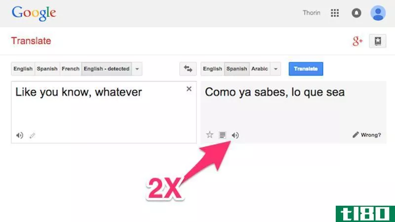 在google translate中，点击两次listen链接以获得慢速发音