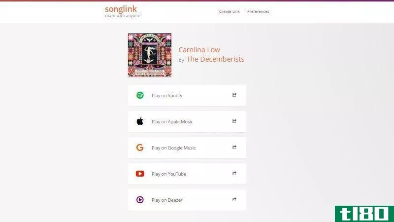 Illustration for article titled Songlink Lets You Create Music Links With Multiple Listening Opti***