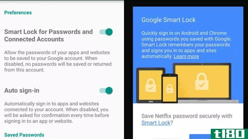 谷歌智能锁保存你的密码，登录chrome和android