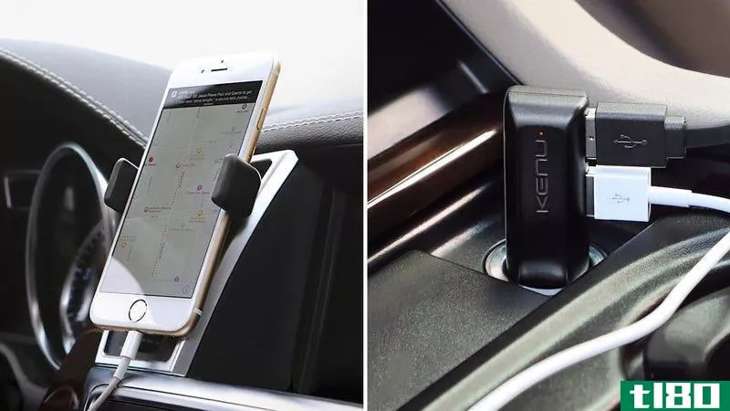 凯努车载套件可以让你的手机（和朋友的）随时随地安装和供电