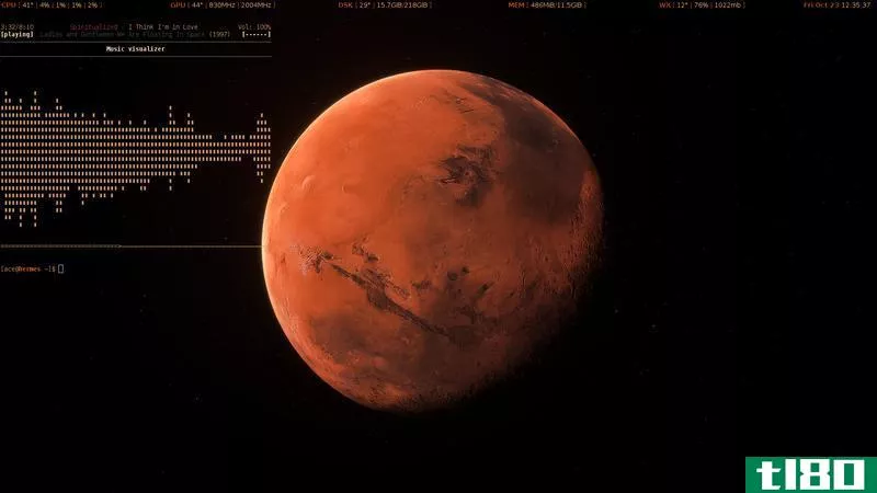 火星接近桌面