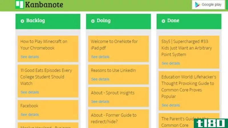 Illustration for article titled Kanbanote Organizes Your Evernote Notes in Trello-like Boards