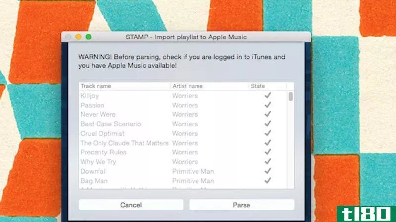 s、 t.a.m.p将spotify歌曲导入苹果音乐