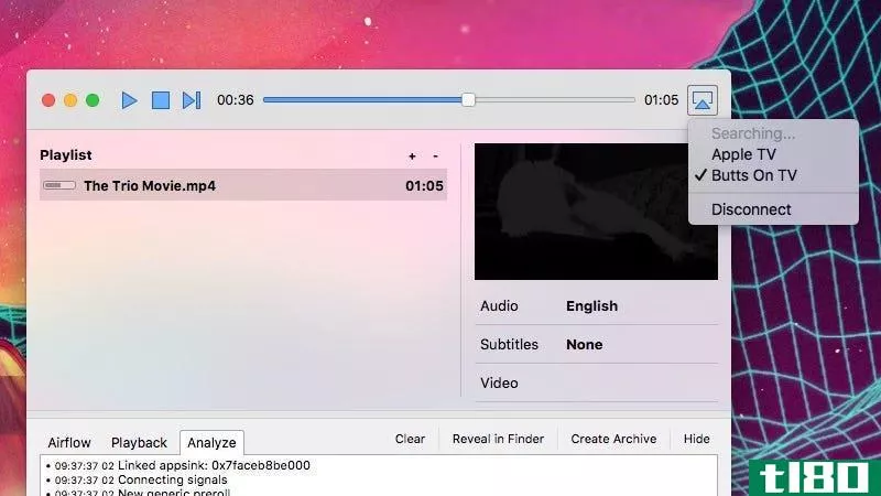 airflow从windows或os x向chromecast或apple tv发送几乎任何视频