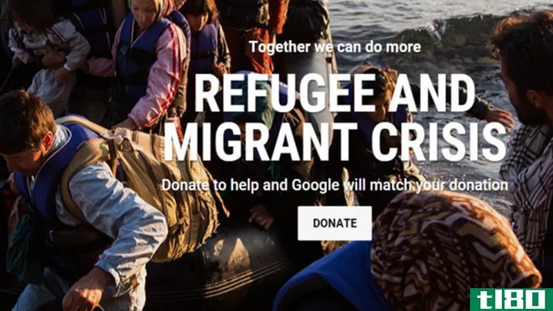 谷歌会将你的捐款用于应对难民危机