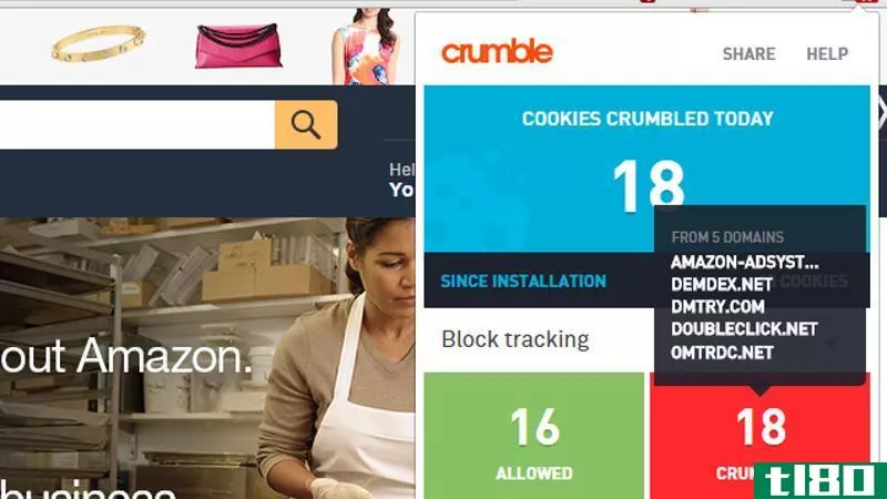 Illustration for article titled AVG Crumble Blocks Tracking on Sites You Visit, No Lists Required