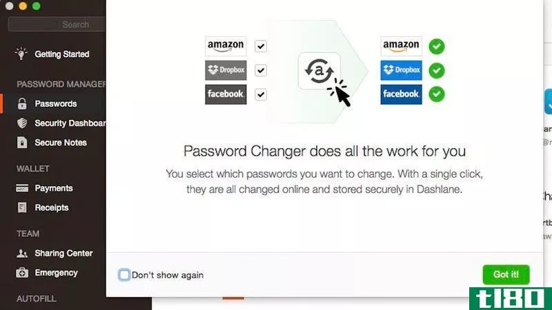 Illustration for article titled Dashlane Password Changer Can Change Hacked Passwords with One Click
