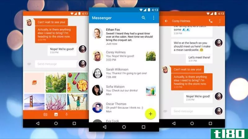 谷歌的messenger为android短信提供了全新的外观和高级功能