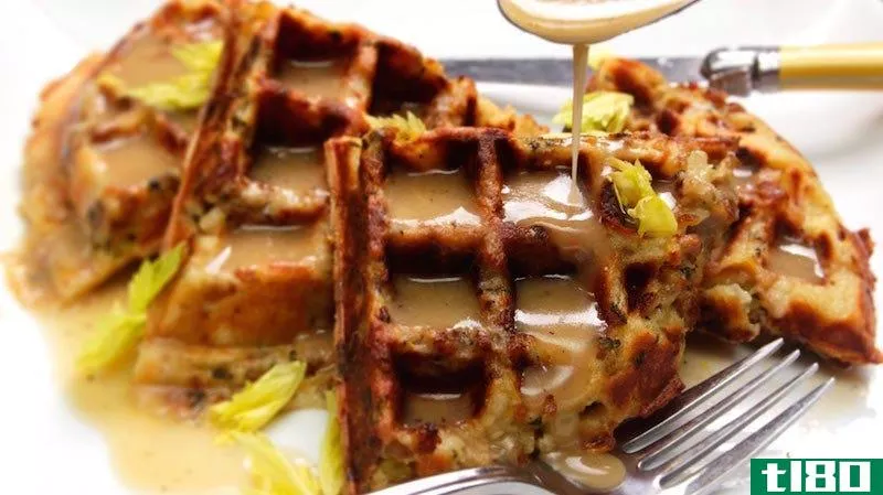 Illustration for article titled Mix Up a Thanksgiving Classic and Make Stuffing Waffles