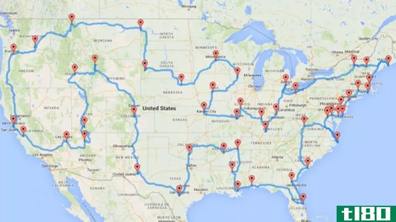 用这些地图参观美国各州的顶级城市或地标