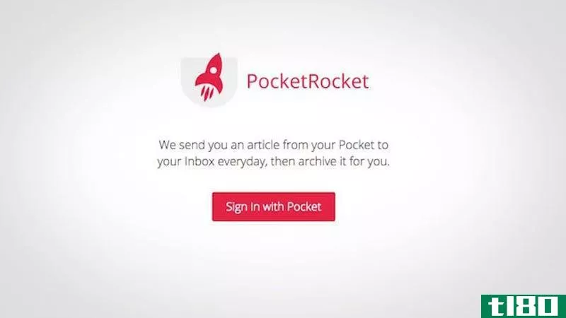 pocketrocket每天给你发一封邮件