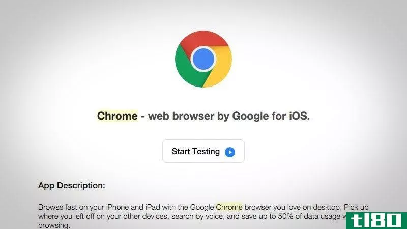 Illustration for article titled Sign Up for the Chrome Beta on iOS