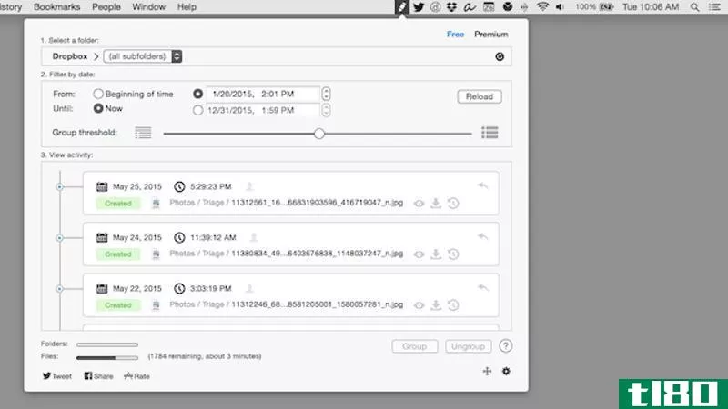 dropbox的修订版使得在mac上查看dropbox历史记录变得容易