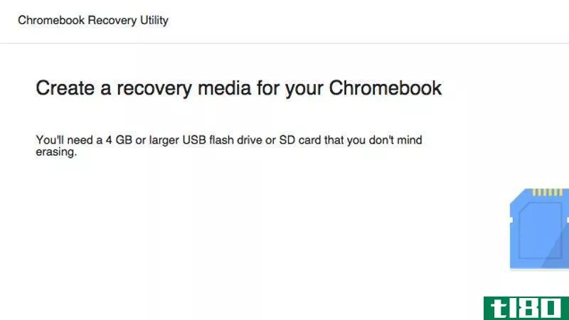 chromebook recovery utility为您的chromebook制作恢复介质