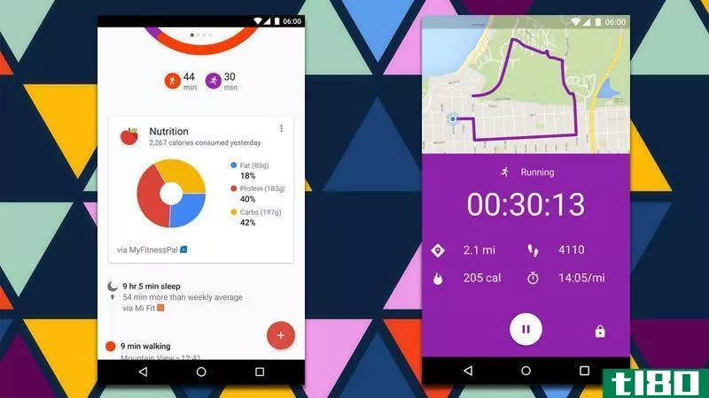 google fit现在可以追踪你的跑步记录，插入睡眠和营养应用程序