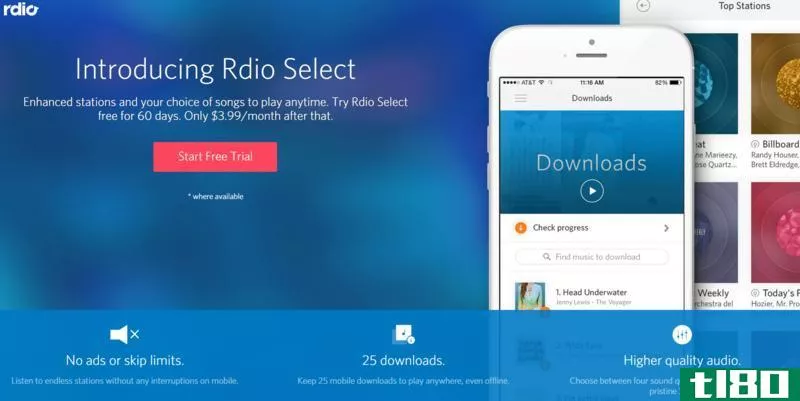 rdio宣布推出新的4美元流媒体音乐订阅服务