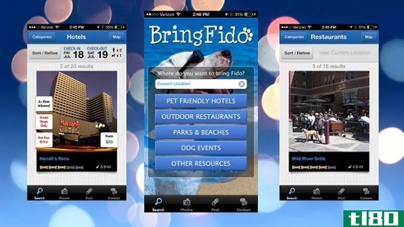 Illustration for article titled BringFido App Finds Pet-Friendly Hotels, Dog Parks, and Restaurants