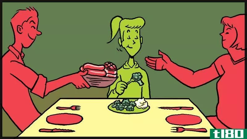Illustration for article titled How to Be a Vegetarian and Peacefully Co-Exist at Meal Time