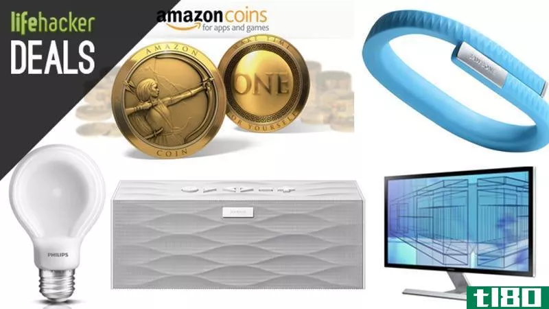 Illustration for article titled $10 In Free Amazon Coins, Samsung 4K Monitor, iTunes Cash, Jawbone