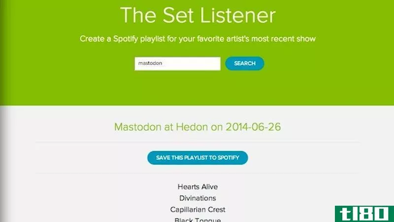 Illustration for article titled The Set Listener Creates Spotify Playlists of an Artist&#39;s Recent Show