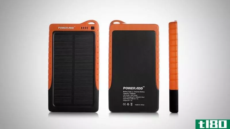 PowerAddApollo太阳能电池为您的手机充电，价格便宜