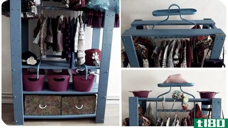 Illustration for article titled This DIY Mini Closet Saves Space, Is Made from IKEA Parts