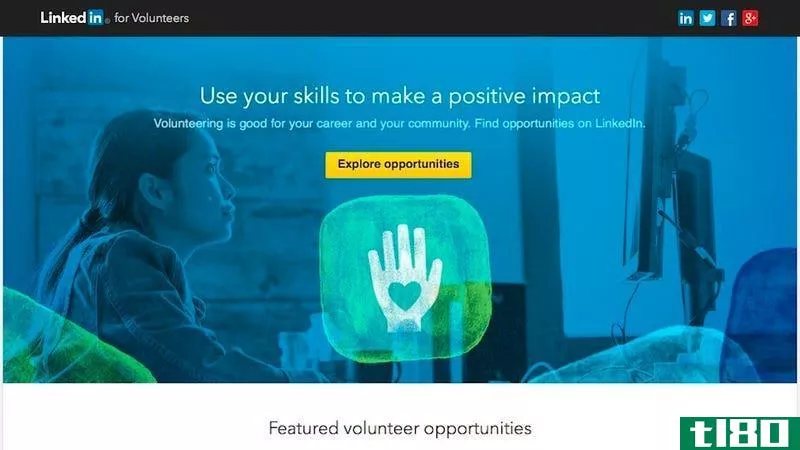 linkedin可以为你提供非营利组织的志愿服务机会