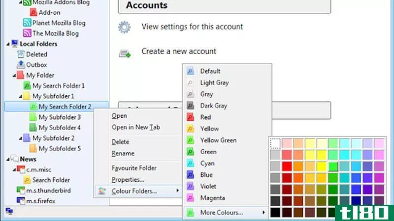 Illustration for article titled Color Folders Makes Organizing Mail in Thunderbird Easy