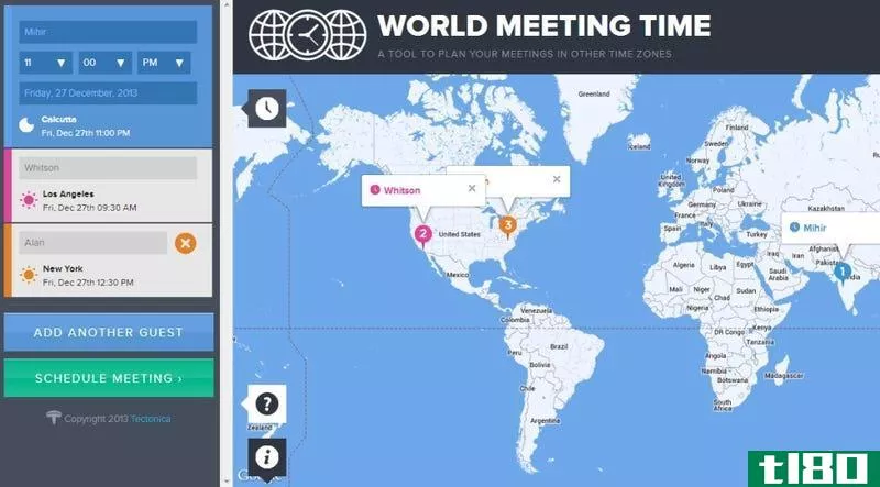 世界会议时间计划不同时区的约会