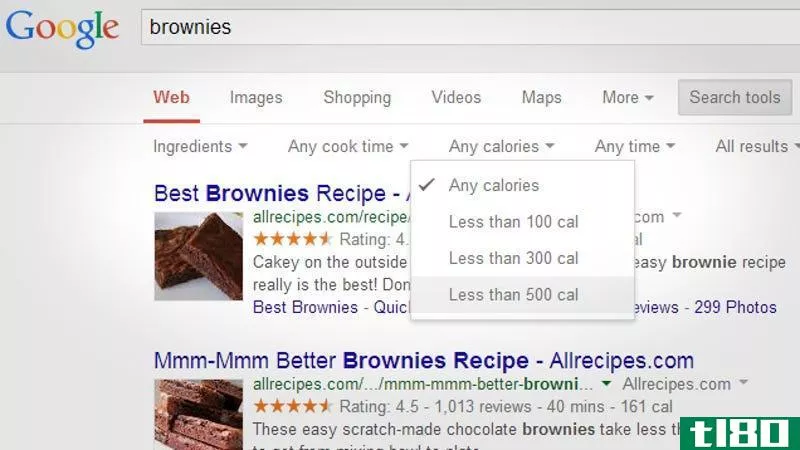 Illustration for article titled Filter Recipe Results by Ingredients and More with Google Search Tools