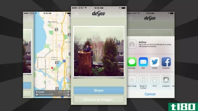 Illustration for article titled DeGeo Removes Location Data from iPhone Photos Before Sharing