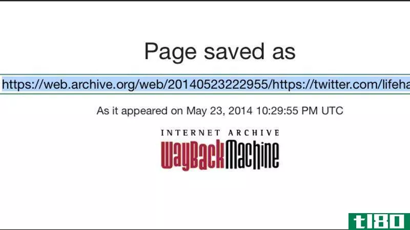 通过将网页提交到wayback机器来手动存档网页