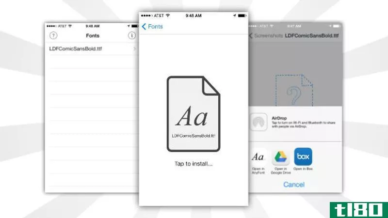 Illustration for article titled AnyFont Installs Additional Fonts In iOS