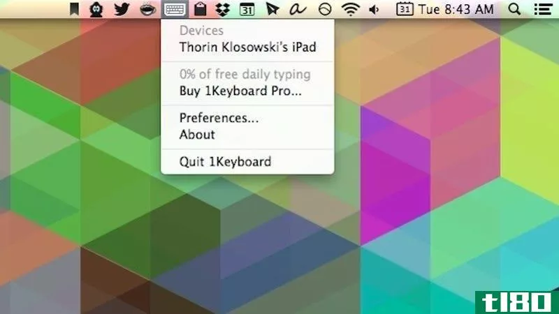 1keyboard将任何mac键盘连接到ios设备