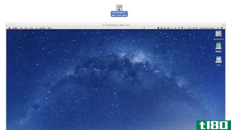 创建屏幕共享快捷方式，以便轻松访问其他Mac