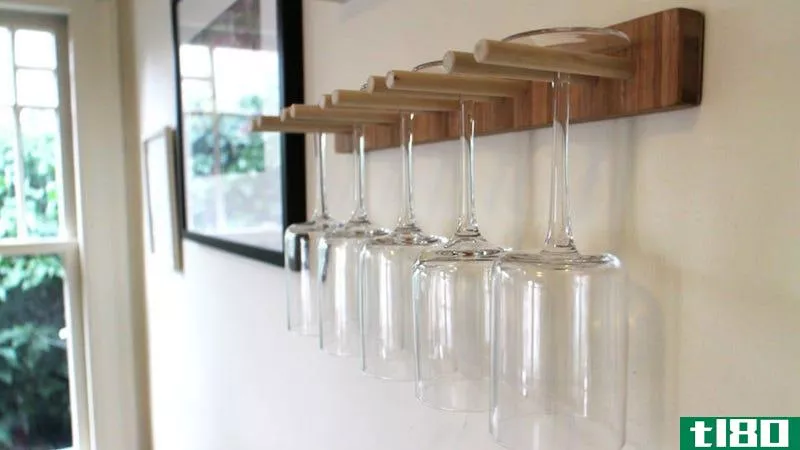 Illustration for article titled This DIY Wine Glass Rack Saves Space, Is Easy to Build