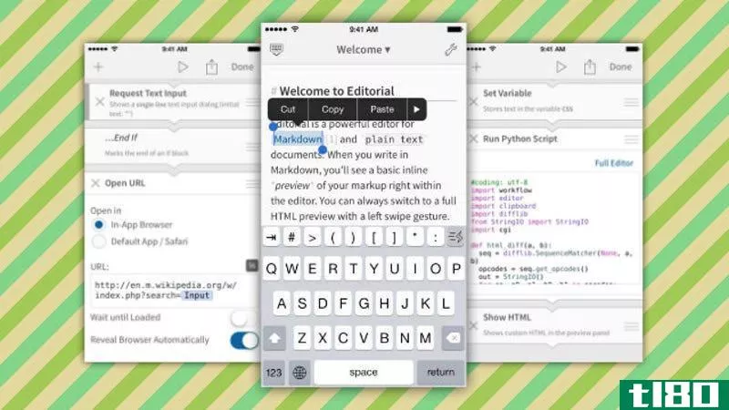 ipad强大的文本编辑器editorial将推出iphone版本