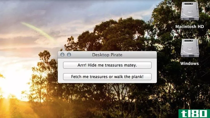 桌面海盗隐藏你的mac电脑的桌面图标在一次点击