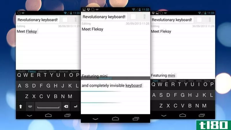 Illustration for article titled Fleksy Brings Its Flexible, Invisible Keyboard to Android