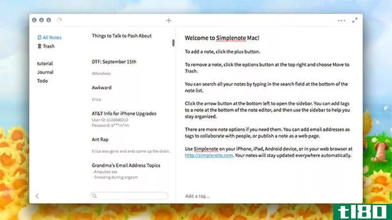 Illustration for article titled Simplenote Brings Excellent Synchronized Plain Text Notes to the Mac