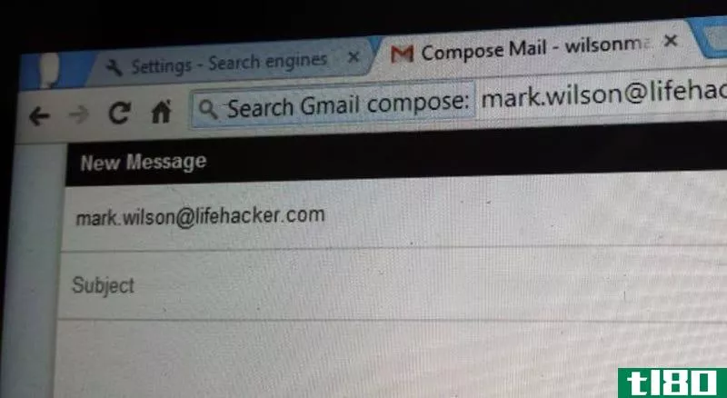 从chrome的地址栏撰写电子邮件并搜索你的gmail收件箱